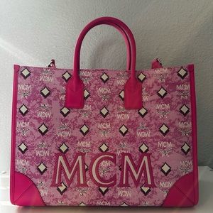 MCM Mnchen Jacquard Tote